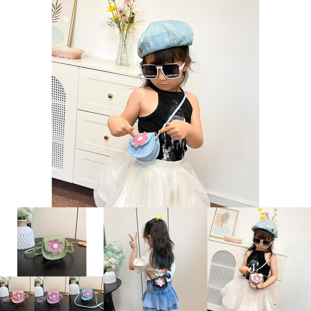 Cute Floral Design Toddler Shoulder Bag Stylish Accessory For Girls And Boys