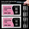 140Pcs Scale Crystal Armor 2 In 1 Nail Forms for Salon Quality Rapid Extension at Home