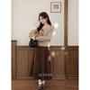 LuXiangNan Oat-Colored Gentle Casual Knit Sweater