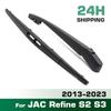 Wiper 10" Rear Wiper Blade & Arm Set Kit For JAC Refine S2 S3 2013 - 2023 Windshield Windscreen Window Car Rain Brush