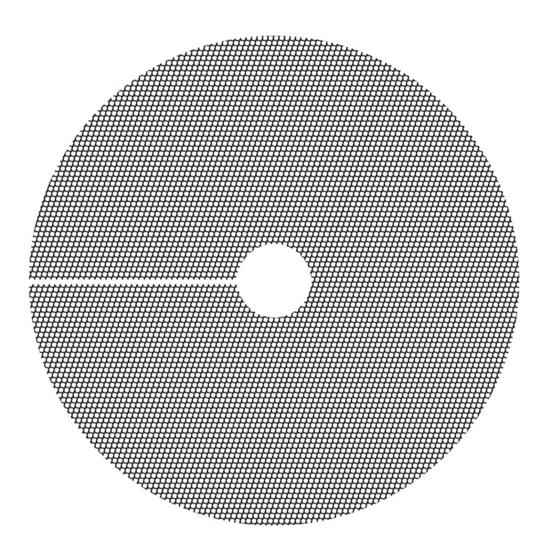 6 Pcs Plant Pot Grid Flowerpot Grid with Center Cutout Potted Plant Protector Soil Protector for Preventing Pets from Digging Plants