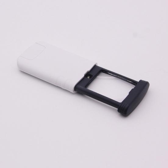 Magnifying Glass with LED Light Pull-Out Portable Magnifier Elderly Reading Pocket Loupe for Traveling