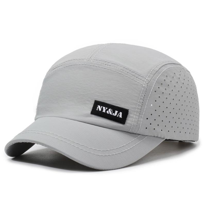 New trendy short brim cap men's summer outdoor sports breathable quick-drying baseball cap thin sun hat