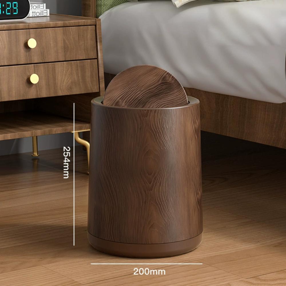 Bathroom Trash Can Round with Swing Lid Removable Inner for Dorm Room Office Bathroom Trash Can Round Wastebasket Garbage Bin