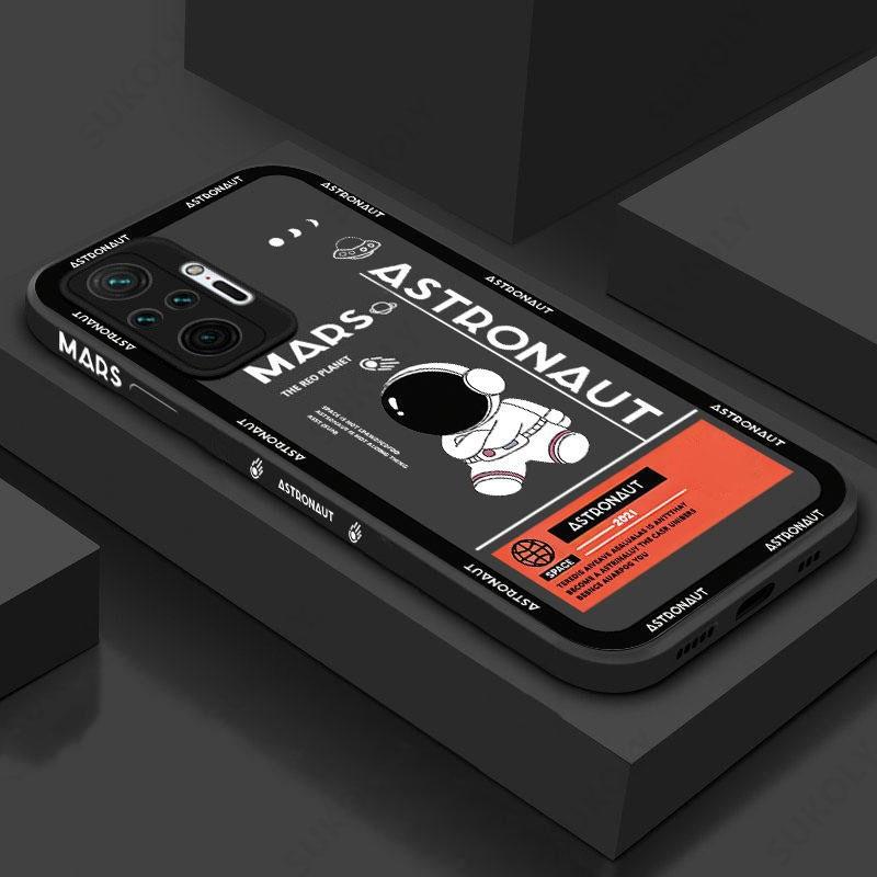 For Xiaomi Redmi Note 10 11 12 13 14 Pro 5G 13 Plus 11S Poco X5 X6 F6 13T 11T Pro 13C 14 4G Redmi K70E Astronaut TPU Case Cover