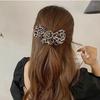 Leopard Print Bow Headgear Mori Super Fairy High Elastic Rubber Band Women Tie Headrope Temperament Hair Accessories Women