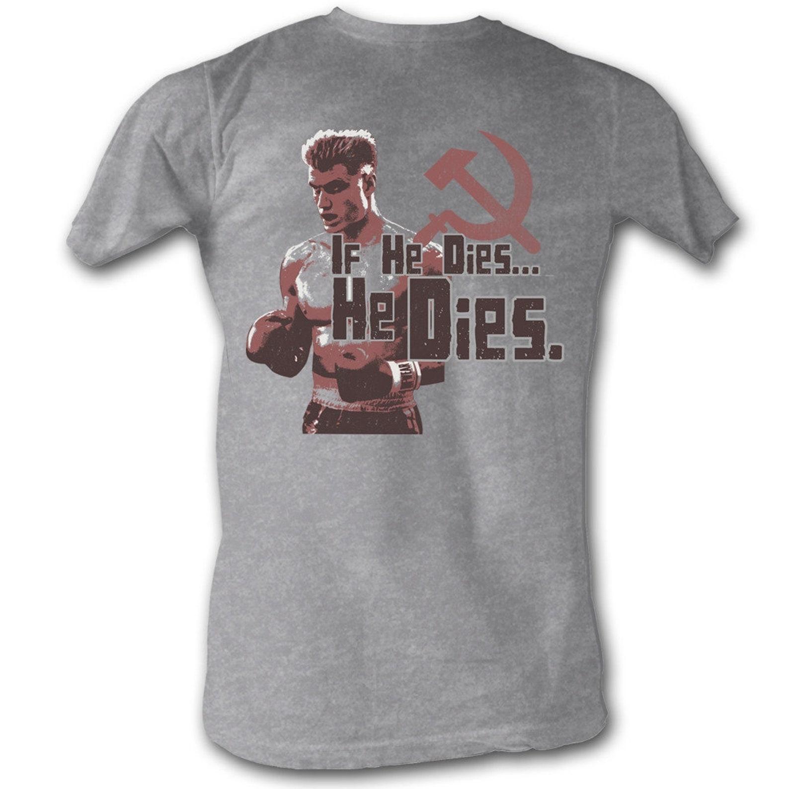 Rocky He Dies Gray Heather T-Shirt 2XL