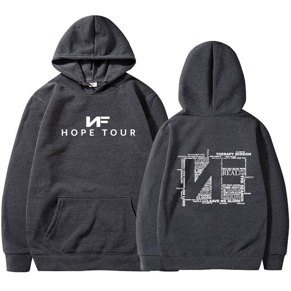Rapper Nf Hope Tour Concert Hoodies Men Women Fashion Hip Hop Long Sleeve Sweatshirts Casual Soft Oversized Pullovers Fans Gift