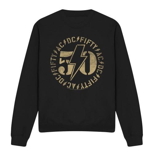 AC/DC Unisex Adult 50 Logo Sweatshirt