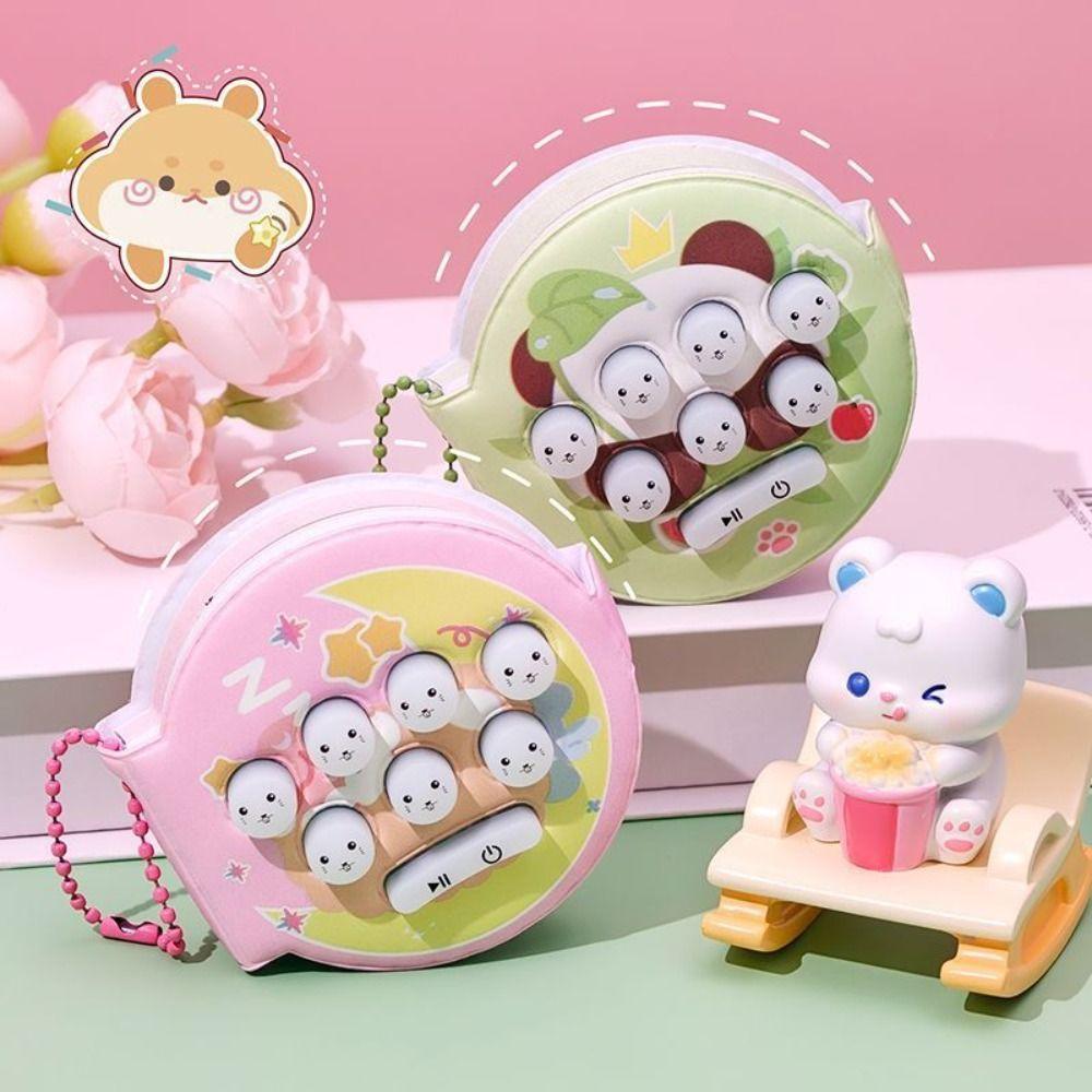 Multi-functional Music Notepad Keychain Bag Pendant Toy Key Ring Cartoon Notepad Pendant Game