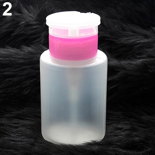Vogue 150ML Nail Art Remover UV GEL Polish Cleaner Pompă Dispenser Polish Sticla goală