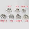 Female Thread Aluminum Weld Connector Nut 1/4 1/2 3/8 1/8 NPT M14 M16 M18 Bung Fitting Adapter Auto Part