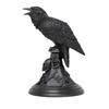 A58Z 2X Halloween Gothic Crow Bat Candlestick Desk Ornaments Resin Candle Holder Animal Statue Figurines
