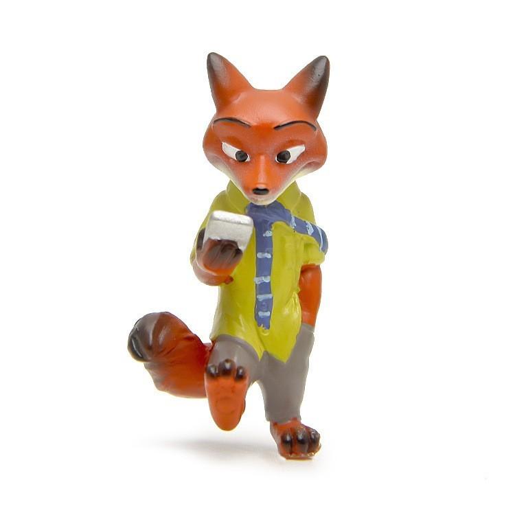 Zootopia Nick Judy Resin Figurines Mini Model Ornaments For Landscape Decoration