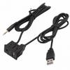 1pc Car AUX USB Male Dash Flush Mount Mounting Adapter Suitable For Toyota New