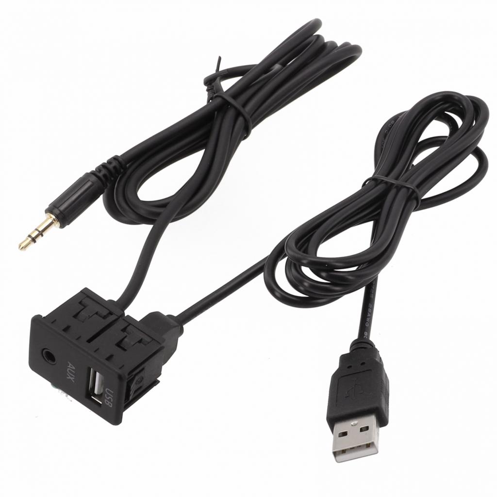 1pc Car AUX USB Male Dash Flush Mount Mounting Adapter Suitable For Toyota New