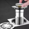 Multifunctional Cover Rebound Core Sink Drainage Floor Drain Filter, Pin Collector for Shower