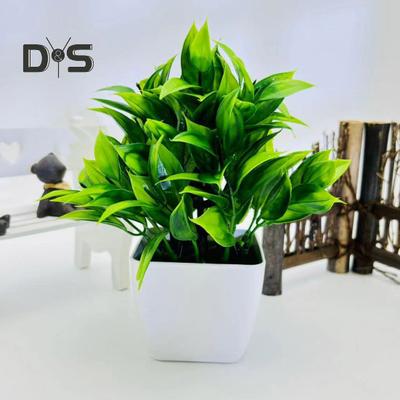 Artificial Potted Green Plants Home Office Table Centerpiece Wedding Party Plastic Faux Greenery Bonsai Indoor Outdoor Desktop Decoration
