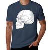 White Skull Gothic TShirt Work Comfort TShirt for Men