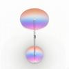 Acrylic Side Table Transparent Clear Pedestal Decorative Furniture for Living Room, Bedroom