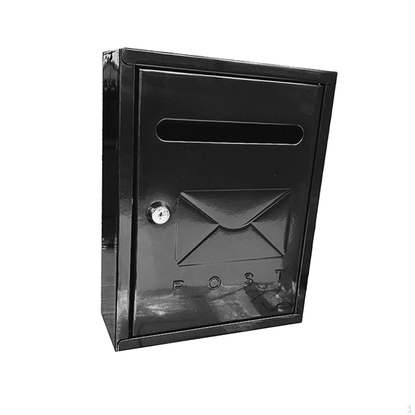 

21.7x30x7 см наружный настенный почтовый ящик с замком водонепроницаемый конверт коробка для дома офис бизнес большой чёрный
