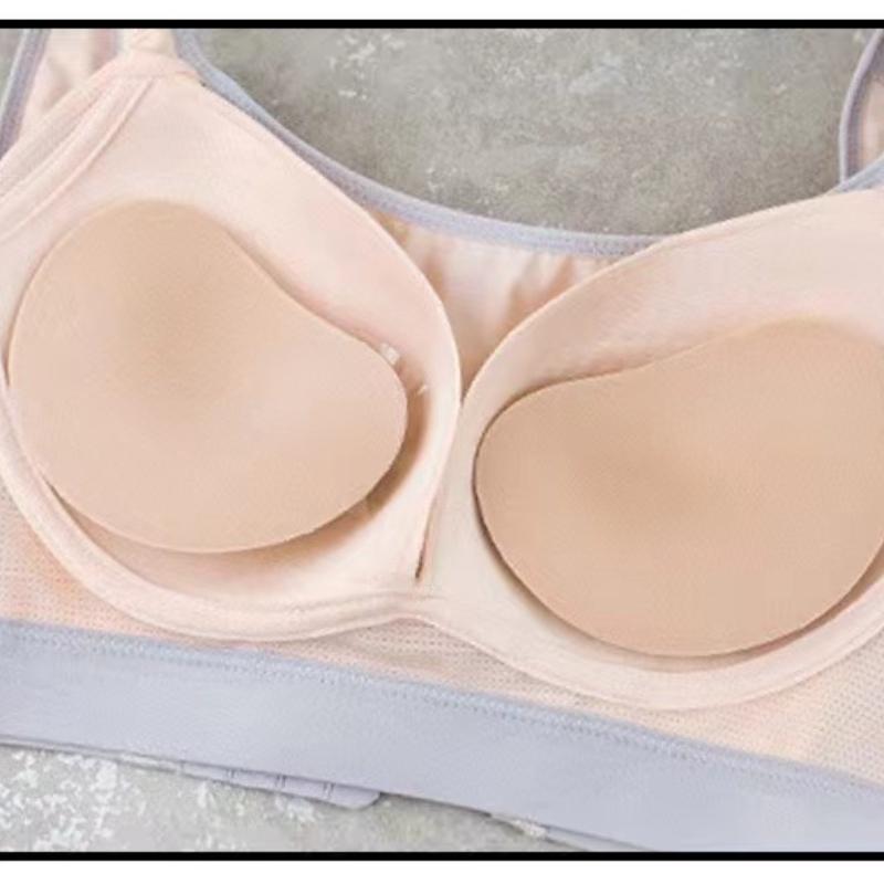 Bikini Bröstkudde Bikini Set Push Up Vadderade Bikinis Badkläder Dam Badkläder Dam Tjockare Andningsbar Svamp BH-kudde