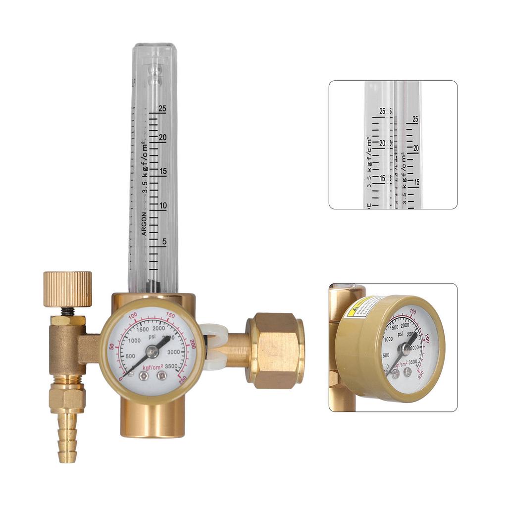 Welding Accessory CO2 Gas Regulator Welding Regulator Valve Brass Flowmeter CO2 Gas MIG Welding Machine Accessories OBC‑191