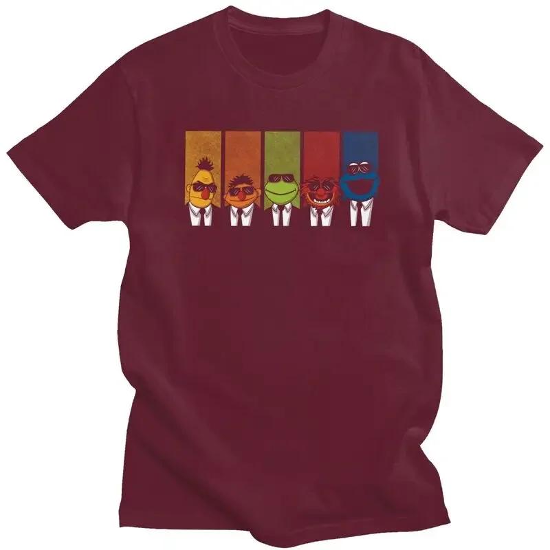 Maßgeschneidertes Reservoir Muppets T-Shirt für Herren Kurzarm Sommer T-Shirt Stylisches Anime Cartoon T-Shirt Figurbetont Reines Baumwoll-T-Shirt Merch