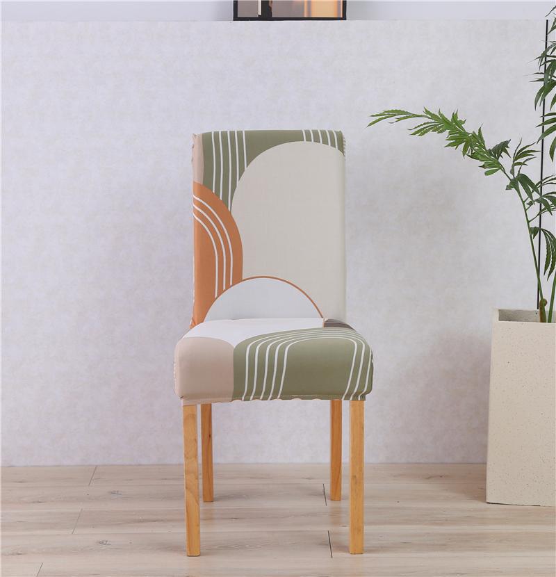 1/2/4/6Pcs Print Dining Chair Cover Elastic Chair Slipcover Case Stretch Chair Covers For Wedding El Banquet