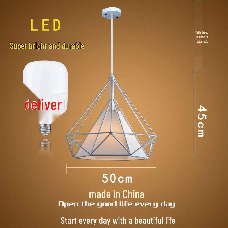 Influencer Friseursalon Retro-Kronleuchter mit Diamant-Dekoration für Friseursalon oder Milchteeladen