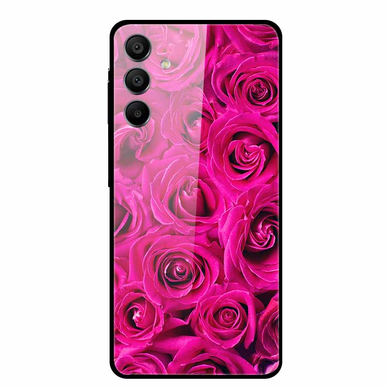 For Samsung Galaxy A16 5G Tempered Glass Case Back Cover Hard Phone Cases for SamsungA16 6.7" Fundas Fashion Protector New Coque