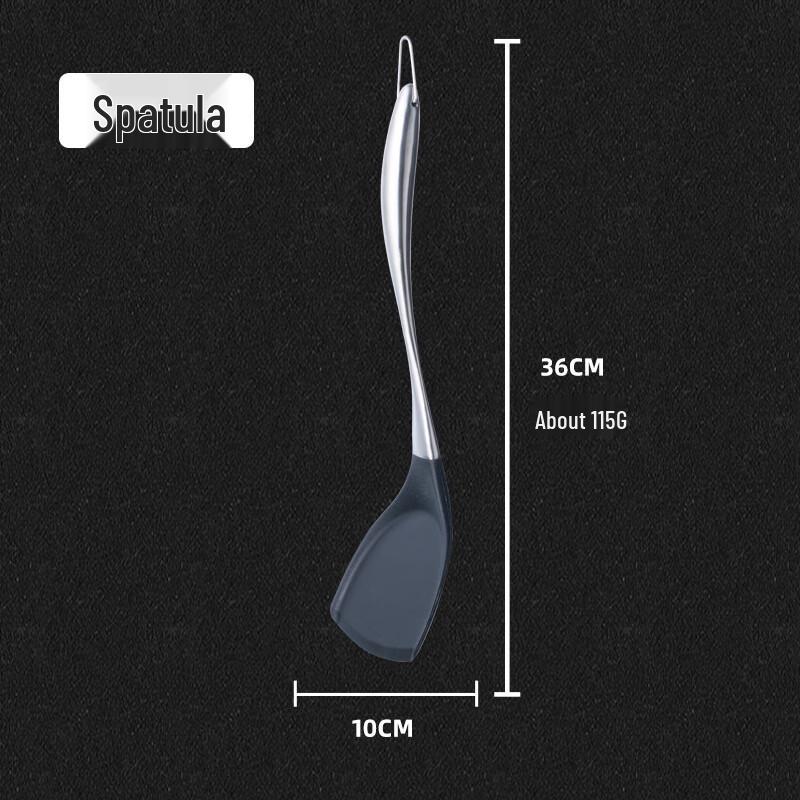 ZISIZ Edelstahl Hohlgriff Küchenutensilien-Set