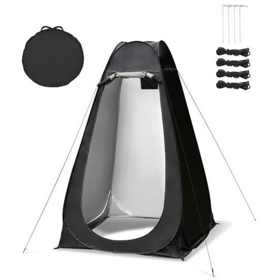 Changing Tent Pop-up Type Simple toiletInstantly Expands Silver coatingOne-touch Folding Lightweight UV Cut Waterproof Privacy Storage Bag Fishing 1