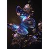 Colorful Pink Purple Butterfly Poster Abstract Glowing Butterfly Wings Print Canvas Painting Living Room Decor Wall Art Pictures