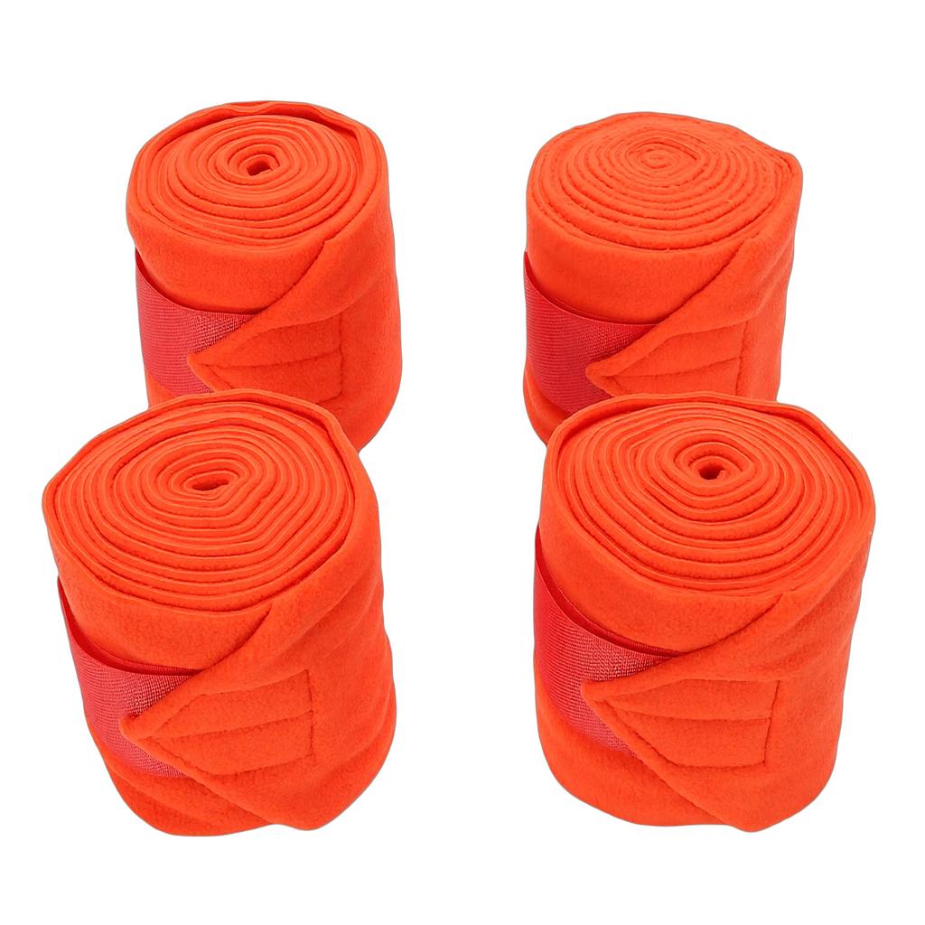 4pcs Horse Leg Wraps Comfortable Soft Fce Wraps Equestrian Leg Bandages Stable Supplies