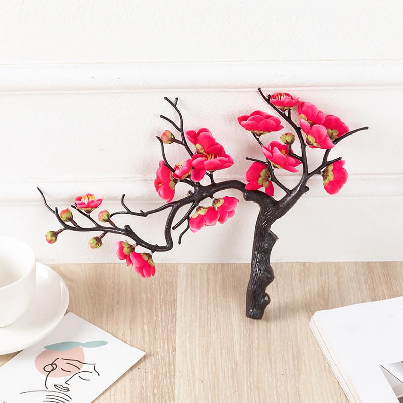 

Prunus Mume Potted Simulation Artificial Flower Home Living Room Decoration