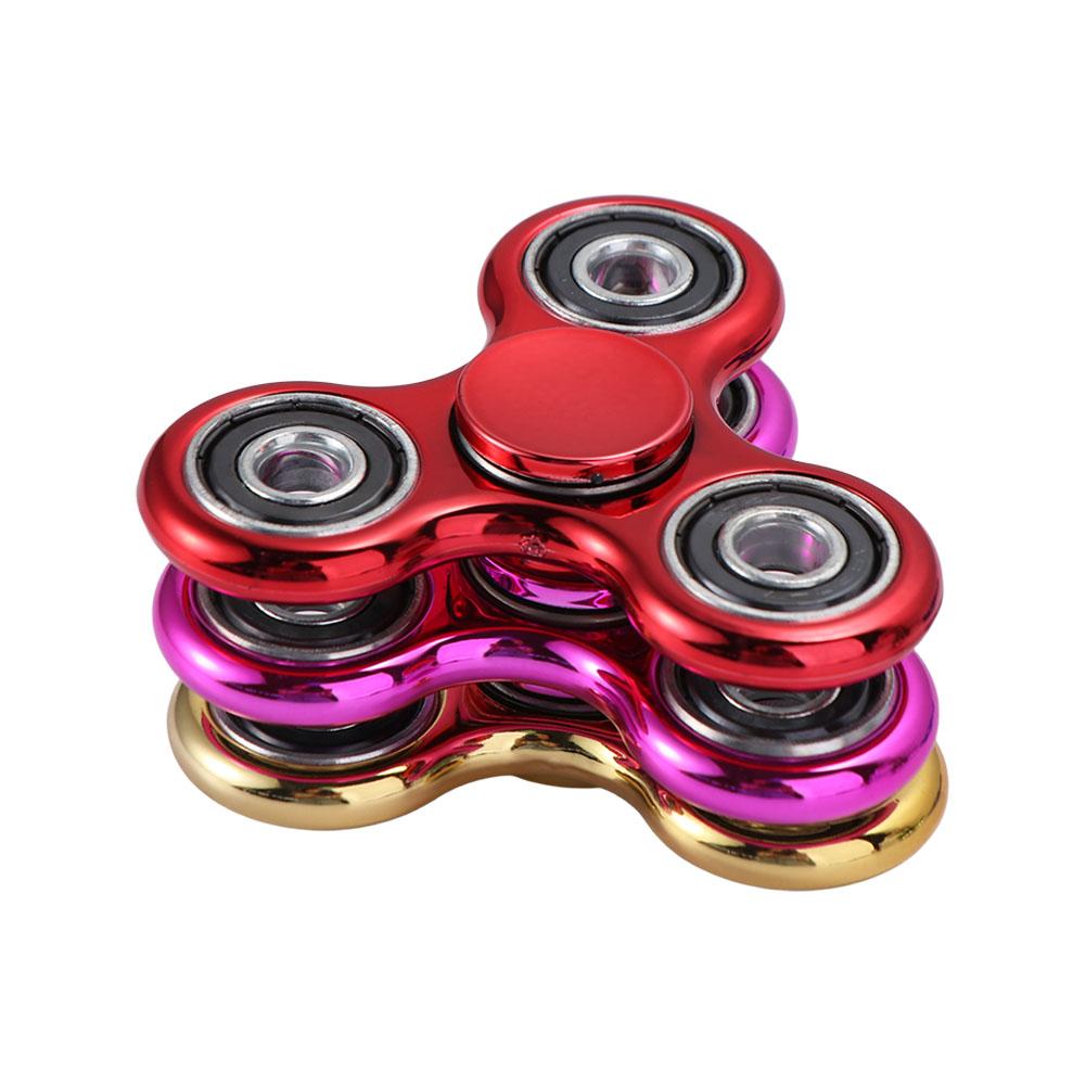 Three Finger Fingertip Gyroscope Plating Fingertip Decompression Toy Hand Spinner School