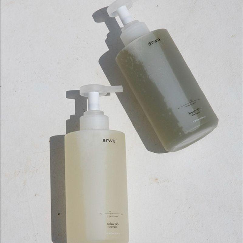 arwe [Custom Scalp Care] Relax 45 & Fresh 55 Shampoo 500ml Set Relax 45 & Fresh 55 Shampoo