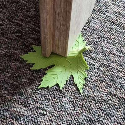 3D-gedruckter Ahornblatt-Türstopper Realistisches Blattdesign Halter zum Verhindern des Zuschlagens Robuster rutschfester Türkeil Heimdekoration