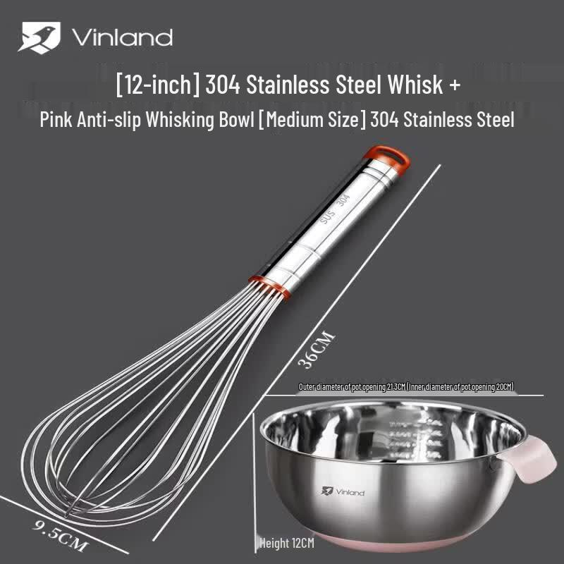 Biaoxing 304 Stainless Steel Manual Egg Whisk