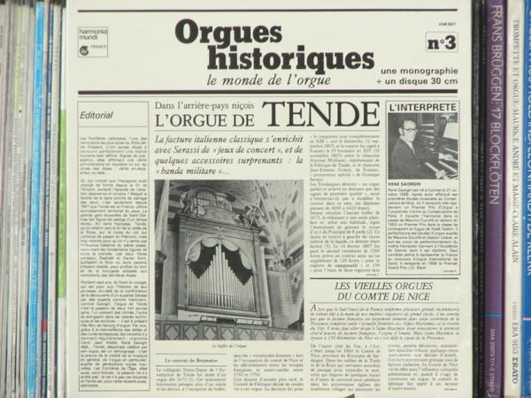 

LP Record REN SAORGIN Orgues Historiques No 3 HM947 Harmonia Mundi 1971 France Classical Used