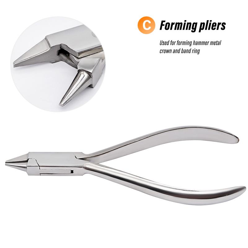 1Pc Dental Plier Curving Wire Distal End Ligature Cutter Bracket Removing Forcep Flat Sharp Trigeminal Top Orthodontic Pliers