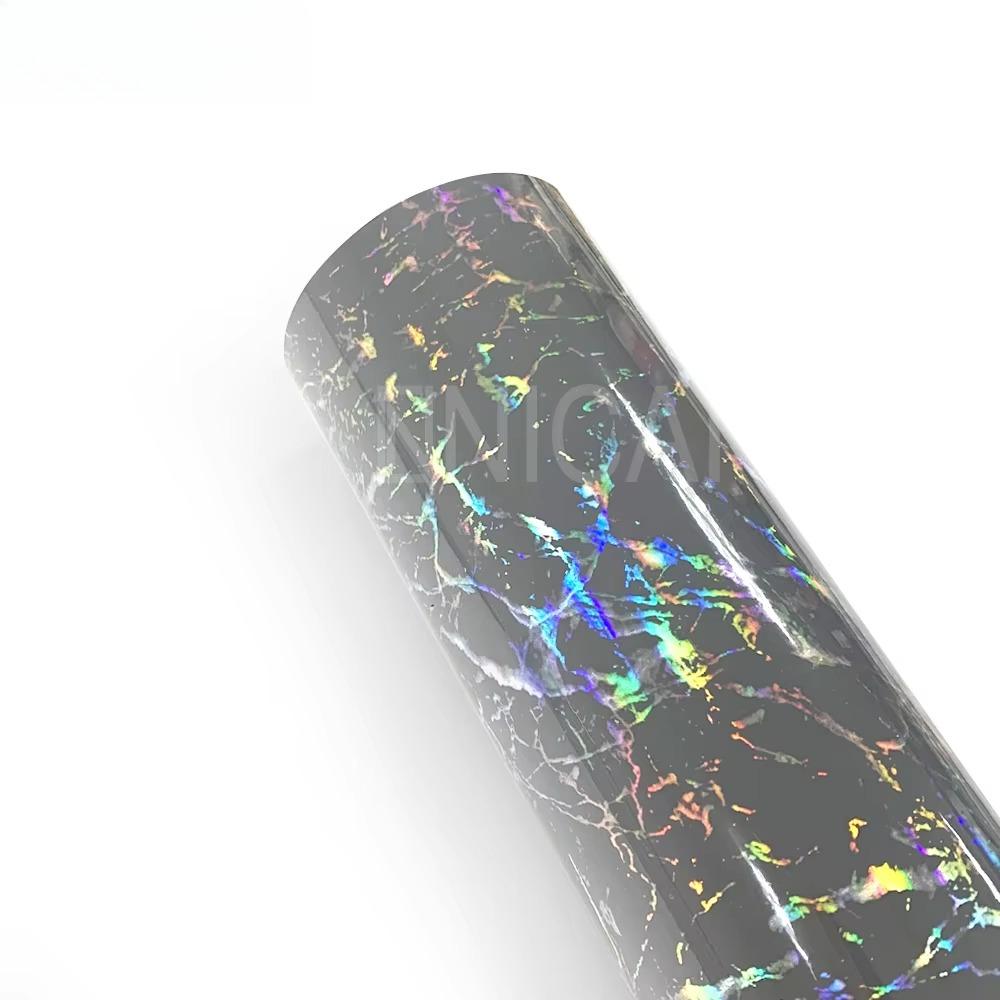 New Design Crystal Laser Marble Car Wrap Film Glossy Series Personality Clearly Pattern Car Film Sensitive Glue Car Stickers