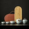 Celadon Ru Kiln Portable Kung Fu Tea Set