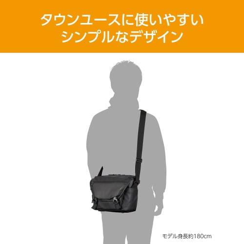 Hakuba [.co.jp Limited] HAKUBA Camera Bag Plus Shell Resist 02 Shoulder Bag M AZ Pure Black Water-resistant PVC Coating Water Resistant/stain Resistan