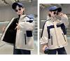 Boy's Plus Velvet Parka - New 2025 Autumn/Winter Cotton Jacket, Medium/Large Sizes, Thickened Windbreaker