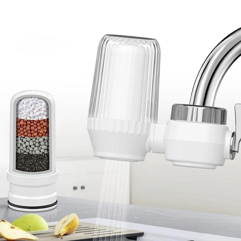 Manual Switch Faucet Water Purifier with 0.1 Micron Ceramic Filter Easy to Install Removable Washable for Home Kitchen Use