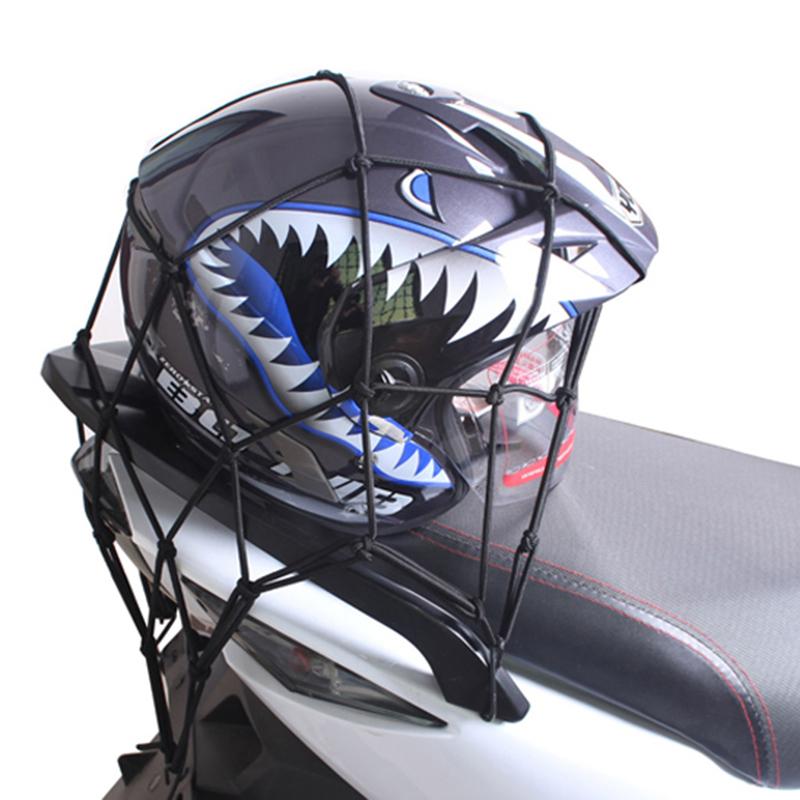 1 Pcs Motorrad Gepäck Net Helm Mesh Kraftstoff Tank Lagerung Gummiband Gepäck Verdichtung Lagerung Fracht Sortierung Net