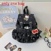 Hello Kitty Bookbag For Girls Large Nylon Fashion Backpack With Drawstring Closure