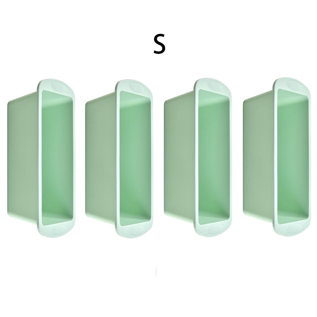 4pcs Silicone Baking Cake Mold Easy To Demold Rectangular Toast Mold Silicone Baking Tray for Household Oven Kitchen Baking Tool